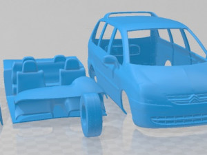 Citroen C8 2002 Printable Car 3D-printmodel
