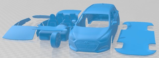 Hyundai i40 Wagon 2015 Printable Car 3D-Druckmodell .c4d .max .obj .3ds .fbx .stl .blend 