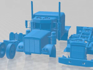 Peterbilt 353 Western Live 1973 Printable Truck 3D Print Model