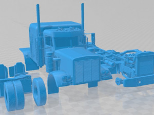 Peterbilt 353 Western Live 1973 Printable Truck 3D Print Model