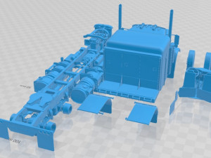 Peterbilt 353 Western Live 1973 Printable Truck 3D Print Model