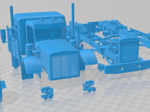 Peterbilt 353 Western Live 1973 Printable Truck 3D Print Model