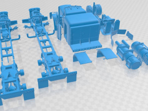 Peterbilt 353 Western Live 1973 Printable Truck 3D Print Model