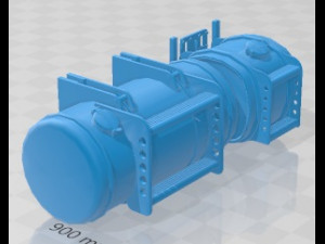 Peterbilt 353 Western Live 1973 Printable Truck 3D Print Model
