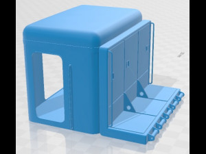 Peterbilt 353 Western Live 1973 Printable Truck 3D Print Model