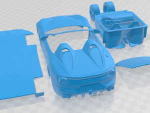 Ferrari F60 America 2015 Printable Car 3D Baskı Modeli