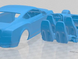 Bentley Continental GT Speed 2015 Printable Car 3D Print Model