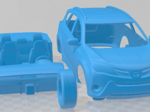 Toyota RAV4 2015 Printable Car Modèles 3D en vedette