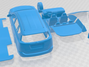 Toyota RAV4 2015 Printable Car Modèles 3D en vedette