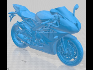 Triumph Daytona 675R 2015 Printable Motorbike 3Dプリントモデル