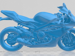 Triumph Daytona 675R 2015 Printable Motorbike 3Dプリントモデル