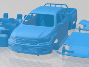 Toyota Hilux Double Cab Hi Rider 2015 Printable Car 3D Print Model