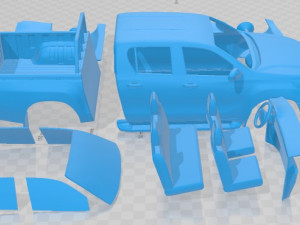 Toyota Hilux Double Cab Hi Rider 2015 Printable Car 3D 프린트 모델