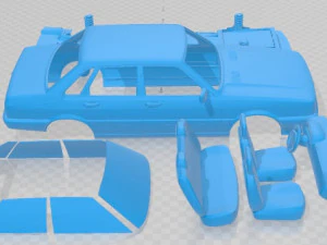 Audi 80 B2 1985 Printable Car 3D Print Model