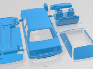 Audi 80 B2 1985 Printable Car 3D Принт Модель