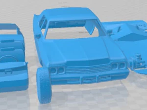 Dodge Monaco 1974 Printable Car 3D Print Model