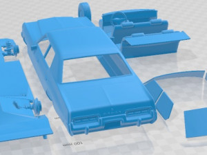 Dodge Monaco 1974 Printable Car 3Dプリントモデル