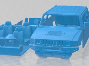Hummer H2 SUT 2011 Printable Car Modelo de impresión 3D