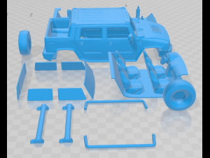 Hummer H2 SUT 2011 Printable Car Model do druku 3D