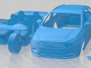Lada Vesta Cross 2015 Printable Car 3D Print Model