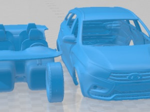 Lada Vesta Cross 2015 Printable Car Model Cetak 3D