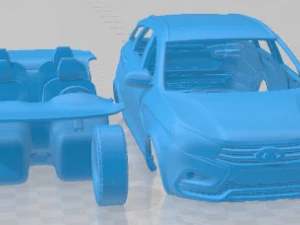 Lada Vesta Cross 2015 Printable Car 3D Print Model