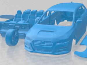 Subaru Levorg 2015 Printable Car 3D Print Model