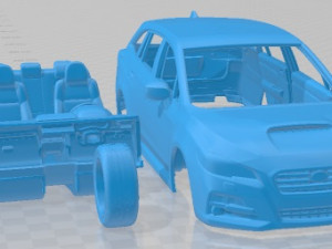 Subaru Levorg 2015 Printable Car Model Cetak 3D