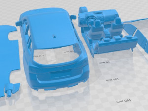 Subaru Levorg 2015 Printable Car Model Cetak 3D