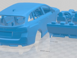 Subaru Levorg 2015 Printable Car Model Cetak 3D