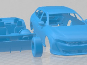 Peugeot 508 SW PSE 2021 Printable Car 3D-Druckmodell