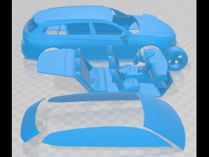 Peugeot 508 SW PSE 2021 Printable Car 3D-Druckmodell