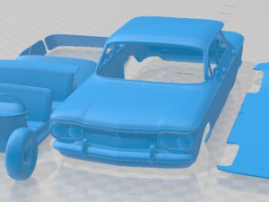 Chevrolet Corvair Sedan 1960 Printable Car 3D Print Model