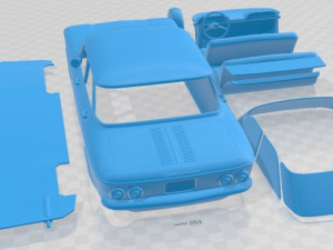 Chevrolet Corvair Sedan 1960 Printable Car Modello di stampa 3D