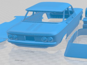 Chevrolet Corvair Sedan 1960 Printable Car Modello di stampa 3D