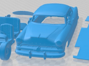 Hudson Hornet 2 Door 1954 Printable Car Modèles 3D en vedette