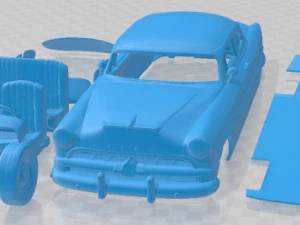 Carro imprim&iacute;vel Hudson Hornet 2 portas 1954 Modelo de Impressão 3D