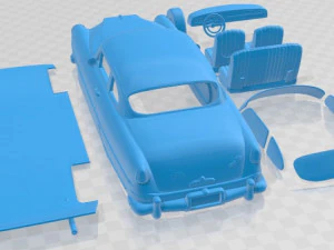 Hudson Hornet 2 Door 1954 Printable Car 3D Print Model