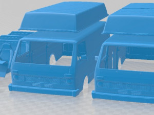 Volkswagen LT PanelVan 1975 Printable Van 3Dプリントモデル