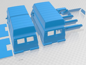 Volkswagen LT PanelVan 1975 Printable Van Modello di stampa 3D
