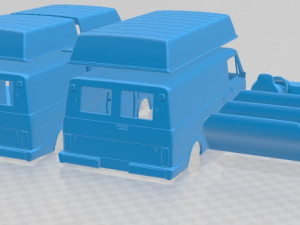 Volkswagen LT PanelVan 1975 Printable Van Modello di stampa 3D