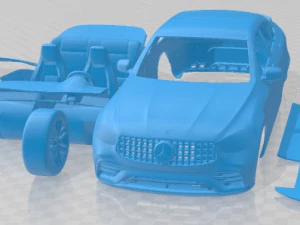 Auto stampabile Mercedes Benz GLC 63 S AMG Coup&eacute; 2020 Modello di stampa 3D