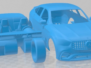 Mercedes Benz GLC 63 S AMG Coupe 2020 Printable Car Modello di stampa 3D
