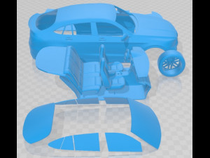 Mercedes Benz GLC 63 S AMG Coupe 2020 Printable Car Modello di stampa 3D