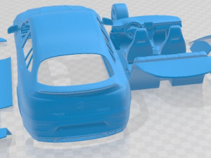 Mercedes Benz GLC 63 S AMG Coupe 2020 Printable Car Modello di stampa 3D