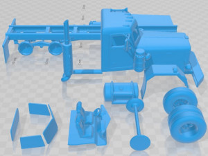 Peterbilt 353 1982 Printable Truck Modello di stampa 3D