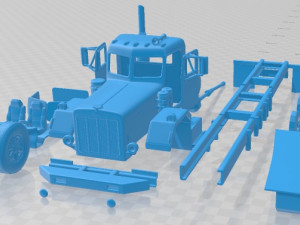 Peterbilt 353 1982 Printable Truck Modèles 3D en vedette