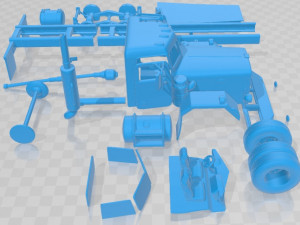 Peterbilt 353 1982 Printable Truck Modello di stampa 3D