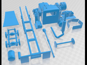 Peterbilt 353 1982 Printable Truck Modello di stampa 3D