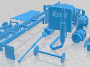 Peterbilt 353 1982 Printable Truck Modello di stampa 3D